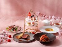 【乾杯スパークリングワイン付！桜＆いちご4種デザート＆TWGカフェフリー付き】選べる前菜、メイン プリフィックスディナーコース《ご予約制》