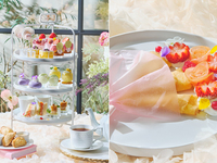 犬同伴【クレープブーケ付】フラワーマルシェアフタヌーンティー（平日）