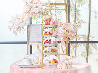 【カフェフリー】桜色のストロベリーアフタヌーンティ―（平日）