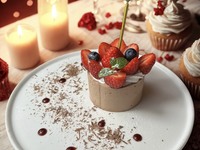 【バレンタインコース】あまおうとチョコレートムースケーキ付き若鶏炭火ステーキ＆窯焼きピザの期間限定プラン