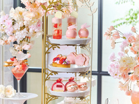 ＜土日祝＞『スペシャルデザート付き桜色のストロベリーアフタヌーンティー』 スイーツでお花見気分！～桜といちごが奏でる心ときめくひとときを～　マリアージュフレールもお替り自由