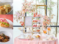 ＜平日＞『スペシャルドリンク＋スペシャルデザート＋ミニパスタ＋フィッシュ＆チップス＋クロワッサンサンド付き桜色のストロベリーアフタヌーンティー』 スイーツでお花見気分！～桜といちごが奏でる心ときめくひとときを～　マリアージュフレール1杯＋その他ドリンクお替り自由