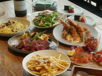 【DINNER】Botanico コース　赤海老のガーリックシュリンプや鹿児島茶美豚の香草ポットローストなど全8皿（お食事のみ）