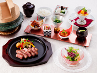 神户牛肉炭烤牛排套餐（约100克肋眼牛排）