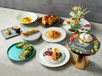 W-Main Course with Grilled Black Wagyu and Rare Grilled Salmon & Uni-Kelp Egg Noodles – Premium BD Course