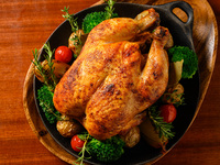 From April 1st: [Rotisserie Chicken Course] + All-you-can-drink