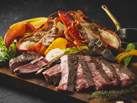 【３/２８限定Live&Dinner】T-Bone Steak & Grilled Homard Course  (for 4persons)