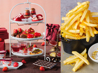 ★11:00入店・スペシャルセール500円OFF★【平日・3時間カフェフリー】ポテトフライ付き＊ストロベリー＆チョコレート アフタヌーンティー withハーゲンダッツ