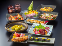 【広瀬コース】ボリューム満点！鰹のタタキ＆茸とベーコンの和風パスタ 120分飲放付 8品 5,500円(税込)