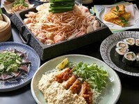 国産牛もつ鉄板焼コース　【2H飲み放題付】8品4,500円（税込）