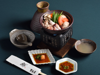 平日数量限定　東京しゃもを使用した「しゃも鍋コース」　Main dish is Tokyo bland chicken "Tokyo Syamo" NABE course