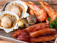 ◎NEW！浜焼き４種セット【追加オプション】「お肉にプラスでもう一盛り！、海の幸フルセット♪