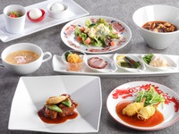 ＜豊楽／ランチ＞牛肉炒めや麻婆豆腐、デザート3種＋コーヒーなど全8品＋ノンアルコール中国茶カクテル飲み放題