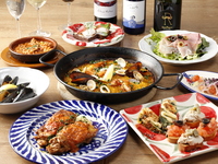 【Menú la Santa María】シードラやスペインワインなど3時間飲み放題 全7皿11品