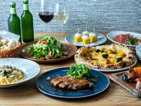 【特別な門出を祝うプレミアム歓送迎会プラン】石窯ピッツァと優美豚のグリルまで楽しめる贅沢コース。