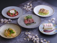 [Dinner only] Sakura seasonal course
