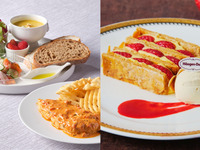 3月おすすめランチ【カフェフリープレゼント】デザートに苺ミルフィーユ～ハーゲンダッツバニラアイス添え～＊メインが選べるカジュアルランチプレート