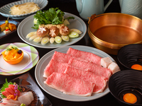 [Specially selected Japanese black beef fillet Tsubaki kaiseki course] Japanese black beef fillet - sukiyaki or shabu-shabu or steak 16,500 yen ☆Private rooms available