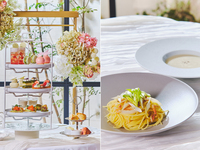 【パスタランチ】初夏のいちごと抹茶アフタヌーンティー（平日）