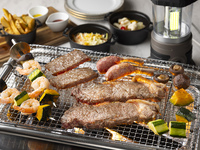 [Weekday Plan] Exclusive Benefits for Let's Enjoy! [Shirokane Terrace BBQ] Dinner ★Premium Set★ (2-hour all-you-can-drink + complimentary sparkling wine)