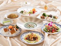 【桃花里】崩しフカヒレの翡翠あんかけなど全8品