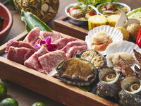 〈1ヵ月前早割特典　泡盛、ビール1時間飲み放題付きプラン〉テラス席BBQくがにコース-