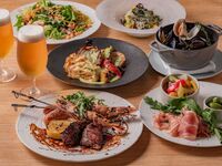 【プレミアムビアテラス】国産牛フィレや旬の味覚全7品＋ビールやスパーク含む2時間飲み放題