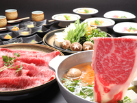 冬の鮮魚と黒毛和牛しゃぶしゃぶコース・飲み放題付　全7品