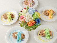 [Oshikatsu Afternoon Tea] A colorful stand decorated with your favorite color & freshly squeezed Mont Blanc + 2 hours of free cafe time