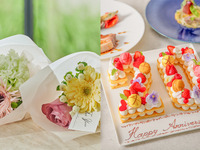 【記念日・お祝い】ミニブーケ＆ナンバーケーキ付き！メインが選べるランチコース-SHIKITEI-