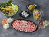 ☆Zeitlich begrenztes 150-minütiges All-you-can-eat- und All-you-can-drink-Menü <Ginjo Lamb Shabu V Menü> All-you-can-eat und All-you-can-drink (2,5 Stunden)