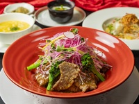 Miyazaki Prefecture Wagyu beef and colorful seasonal vegetables rice lunch + coffee after meal