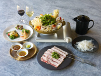 [Welcome and farewell parties! Moogata hotpot] A hybrid hotpot course where you can enjoy yakiniku and shabu-shabu together