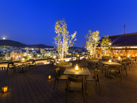 [Limited to 4 groups | Sky Terrace Dinner] Top floor with a panoramic view of Higashiyama + champagne toast & free-flow wine