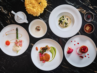 【オンライン限定】5品 ディナーコース スパークリングワイン1杯付(3月25日よりスタート）