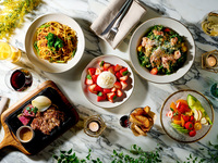 All-you-can-drink plan: DEK course with 6 dishes from appetizer to dessert