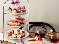 [Amaou Strawberry and Flower Afternoon Tea + Toast Drink Included] Afternoon Tea "RITUEL CAFE" + Free Cafe + Choice of Cut Cake