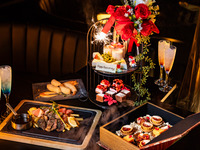 3/26~【女性限定 飲み放題付 デザートお祝いスタンドプラン】記念日、押し活に。女子限定 ブック型オードブル&豪華デザート盛り合わせスタンド誕生石カクテルと飲み放題付き記念日プラン　４名様以上限定