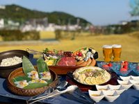 Starting at 5:00 PM [All-you-can-drink alcohol and soft drinks included] ~ A little luxury with meat and Setouchi seafood ♫ BLUNO empty-handed BBQ ~
