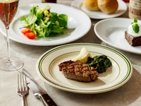 3/20∼4/28【LUNCH歓送迎会プラン】フィレミニョンステーキコース◇サラダ、本日のデザートなど全5皿＋フリーフロー