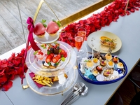 4/6～.【アフヌン&5種前菜&メイン＆90分フリーフロー付】海の前菜5種付ランチアフタヌーンデザートセット