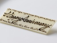 ▶【オプション】メッセージプレート（縦 3cm × 横 9cm チョコレートプレート）