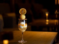 夜パフェ【期間限定】月光のブラン・オランジュパフェ