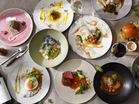 【表参道ランチ】選べるご褒美ランチ2品＋TWGカフェフリー＋ソムリエ厳選 ワインペアリング3種（土日祝）