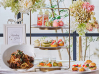 ＜土日祝＞『パスタ付き 新緑の抹茶＆ストロベリーアフタヌーンティー』 スイーツでお花見気分！～桜といちごが奏でる心ときめくひとときを～　マリアージュフレール1杯＋その他ドリンクお替り自由