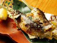 【Ginrei】 Iwana, Shinshu beef, and autumn salmon course