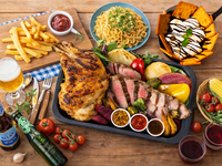 (夏)【金土日祝】肉盛りBBQコンボ/（アルコール飲み放題）