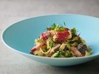 Carbonara (includes soup, salad, bread, and coffee or tea)