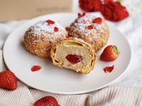 [Mang đi] Trà và bánh kem hoa hồng