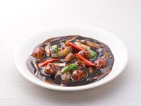 【アラカルト】31.黒酢の酢豚　小盆